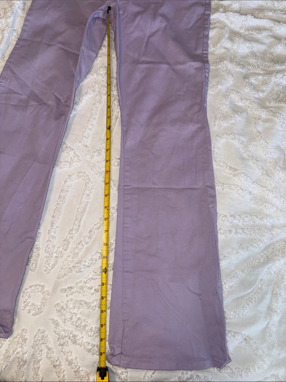 Motel Rocks High Rise Bootcut Stretch Lilac Pants - Picture 8 of 8